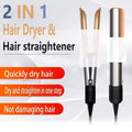 2-in-1 Negative Ion Hair Dryer Multi-Function Straightener Long-Lasting Styling Tool Straightener for Wet or Dry Hair